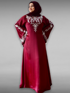 Royal Bell Kaftan - Burgundy