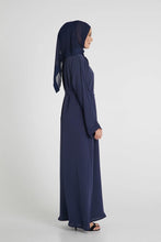 Load image into Gallery viewer, Plain Cardigan Abaya- Navy