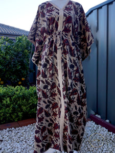 Hibiscus- Cotton Summer Kaftan