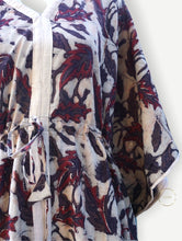 Load image into Gallery viewer, Hibiscus- Cotton Summer Kaftan