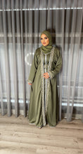 Load image into Gallery viewer, Zarah Kaftan set -Jade Green (Made on Order)