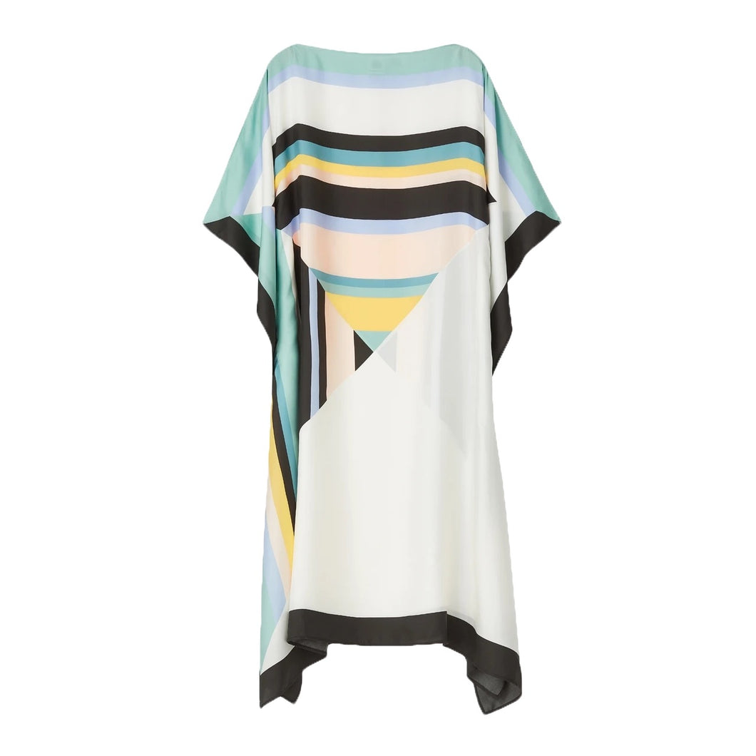 Aura Kaftan- printed crepe