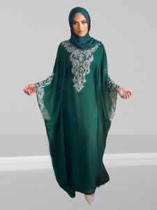 Malikah Kaftan - Dark Green