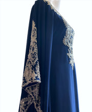 Load image into Gallery viewer, Malikah Kaftan - Navy