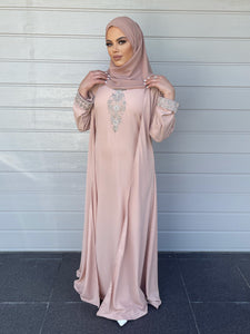 Ellie Set - Kaftan -Peach Nude