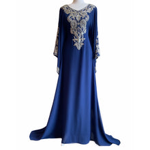 Load image into Gallery viewer, Malikah Kaftan - Navy