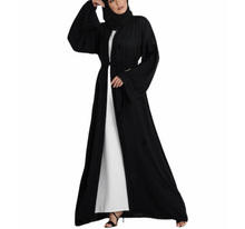 Load image into Gallery viewer, Plain Black Abaya