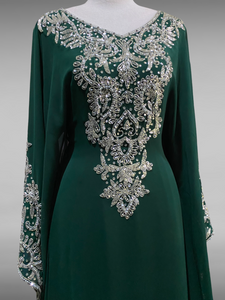 Malikah Kaftan - Dark Green