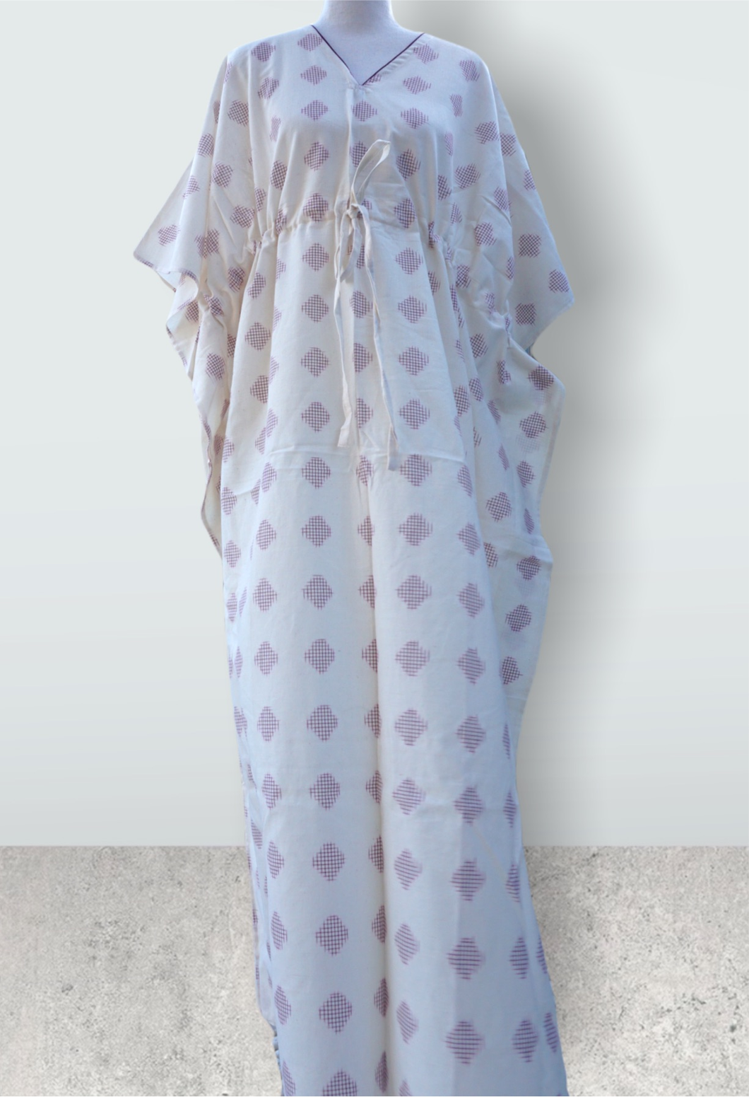 Ikat Weave- Cotton Summer Kaftan