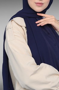 Nile Chiffon Shawl- Navy