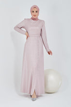 Load image into Gallery viewer, Glam Pearl Dress - Mink