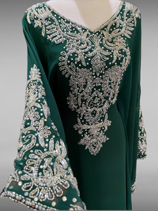 Malikah Kaftan - Dark Green