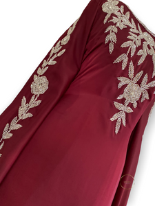 Royal Bell Kaftan - Burgundy