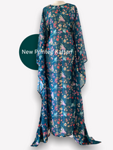 Load image into Gallery viewer, Lina Printed Summer Kaftan- Floral Teal