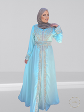 Load image into Gallery viewer, Reiz Blue Takshita/ Kaftan set