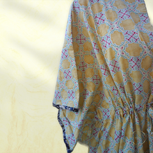 Load image into Gallery viewer, Yellow Lily- Cotton Summer Kaftan