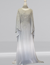 Load image into Gallery viewer, Pearl Kaftan - Grey with Silver embroidery (online only)