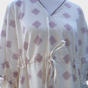 Ikat Weave- Cotton Summer Kaftan