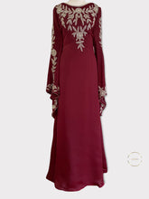 Load image into Gallery viewer, Royal Bell Kaftan - Burgundy