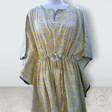 Load image into Gallery viewer, Yellow Lily- Cotton Summer Kaftan