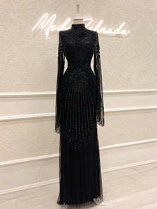Bella Evening Dress -Black (Sale Price)